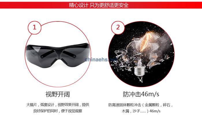 3M 10435 中國款流線型防護(hù)眼鏡（灰色鏡片，防霧）